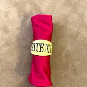 Bite Me ring- so appropriate.